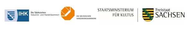 Logo der sächsischen IHKs, der HWKs und des Kultusministeriums