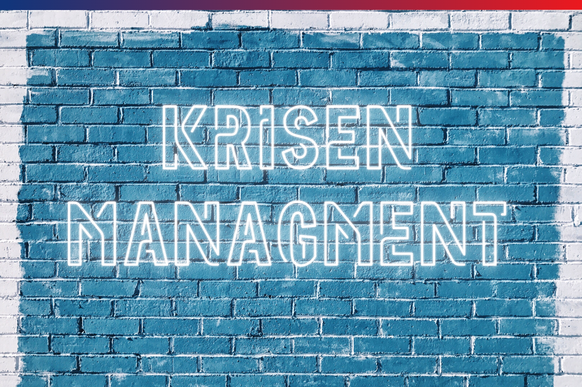 Symbolbild mit der Aufschrift Krisenmanagement