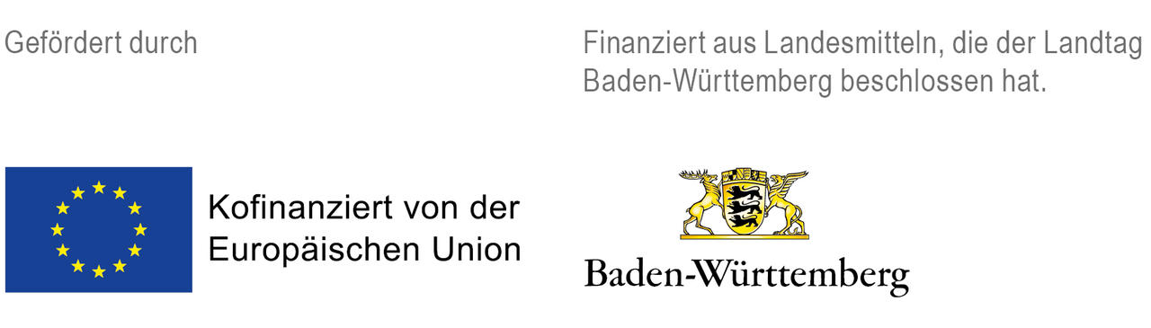 Logo Europäische Union und Logo Baden-Württemberg