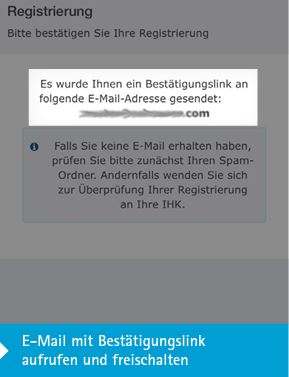 Screenshot Azubi-Infocenter E-Mail mit Bestätigungslink