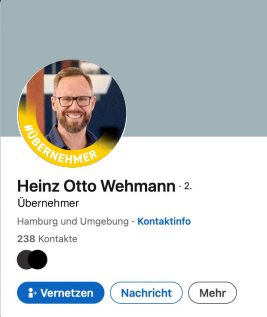 Beispiel für eine LinkedIn-Banderole des Profilbildes