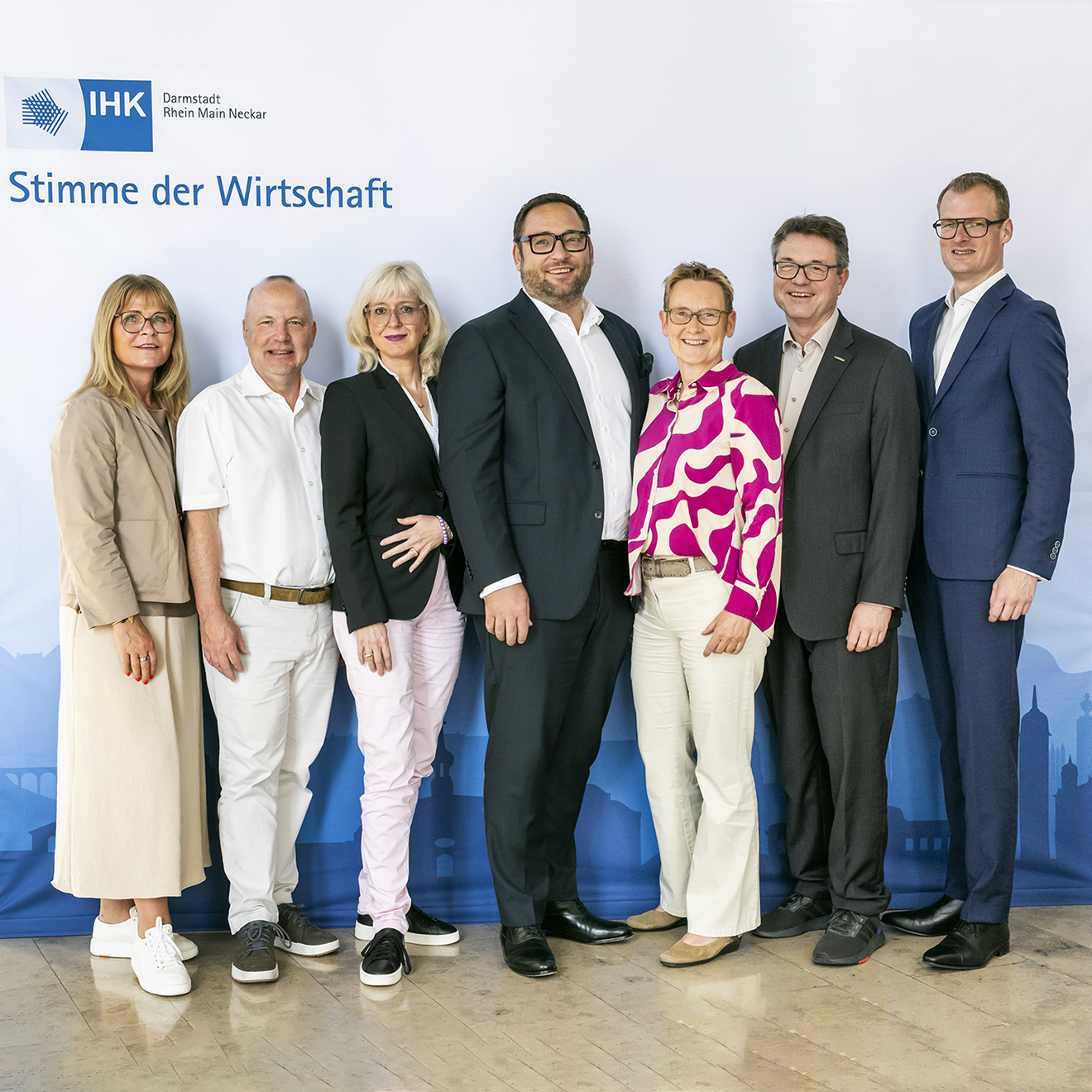 Das Präsidium mit Hauptgeschäftsführer