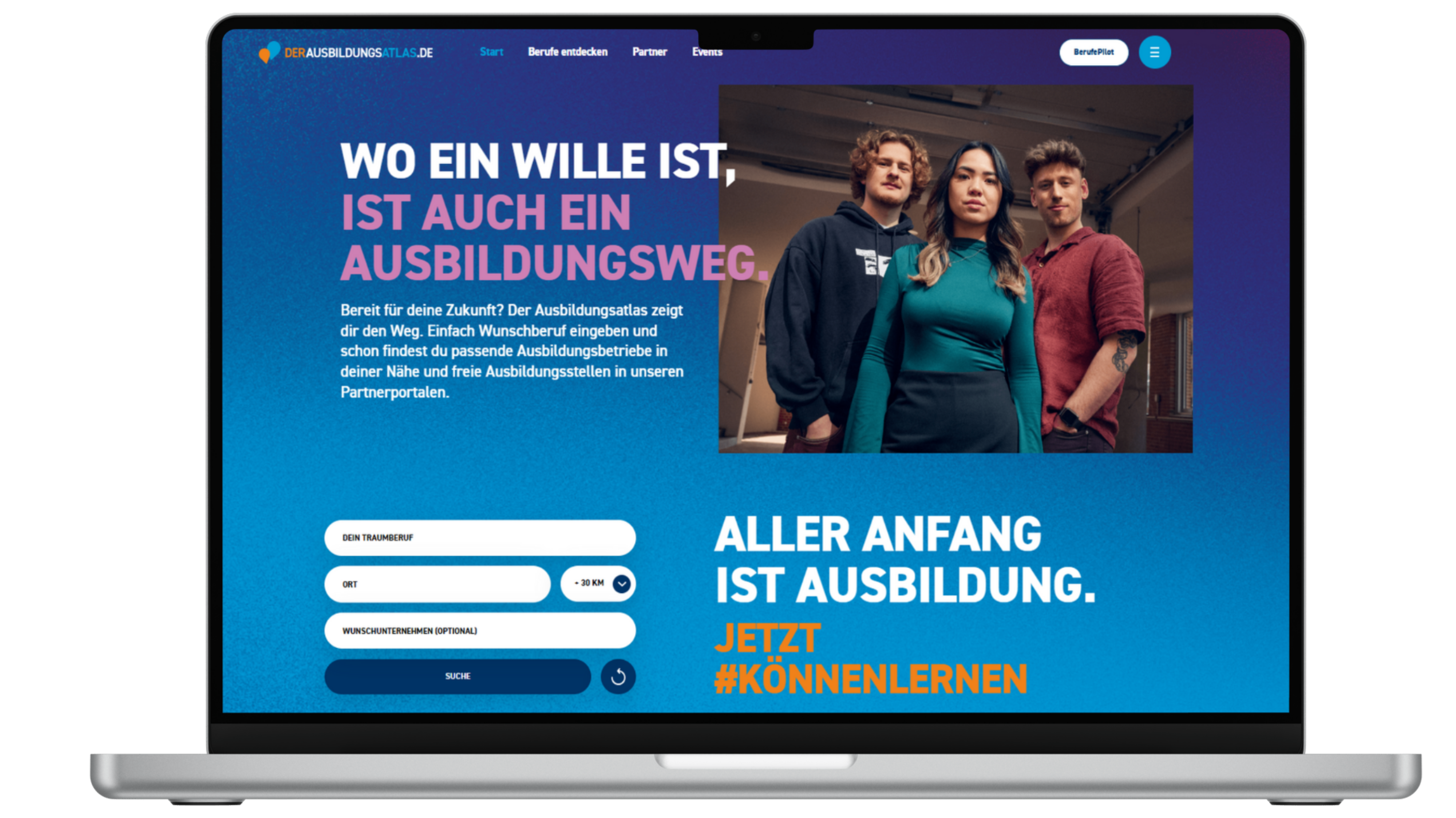 Foto Laptop Ausbildungsatlas