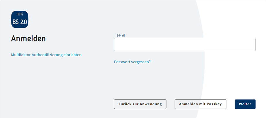 Schritt 2: Anmeldung