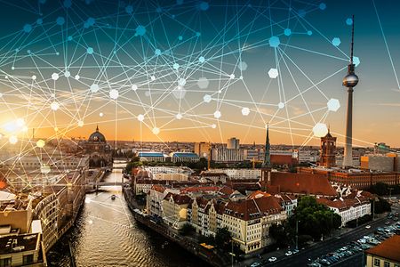 Berlin mit digitaler Vernetzung