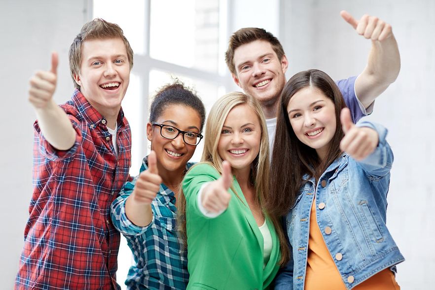 happy students