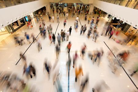 People Walking in Shopping