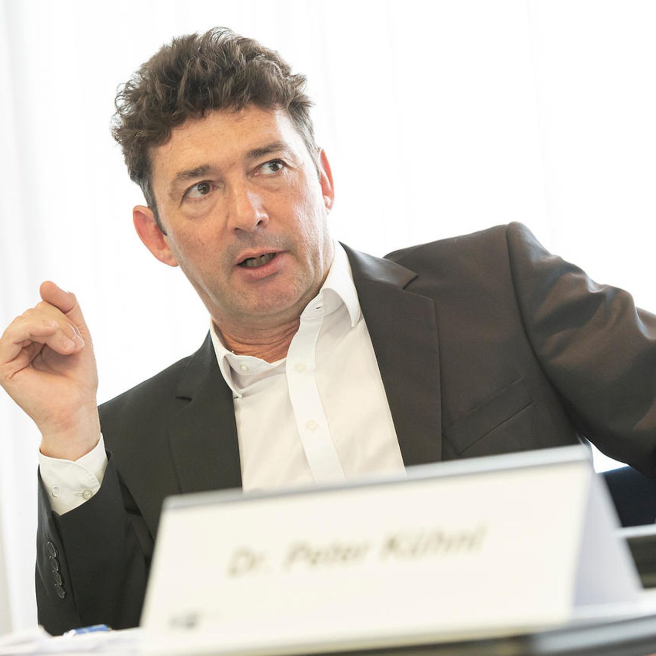Peter Kühnl beim Pressegespräch