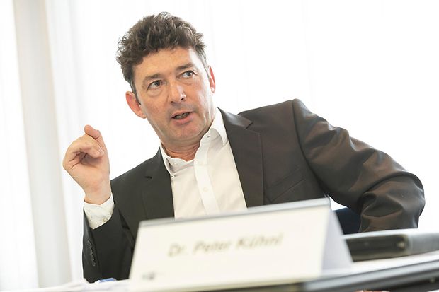 Peter Kühnl beim Pressegespräch