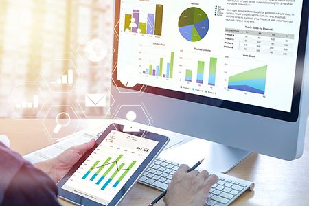 Konjunkturanalyse auf PC und Tablet
