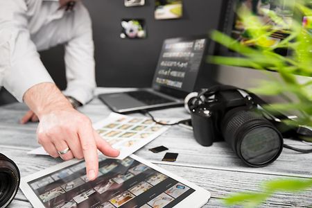 Fotograf mit Bildauswahl