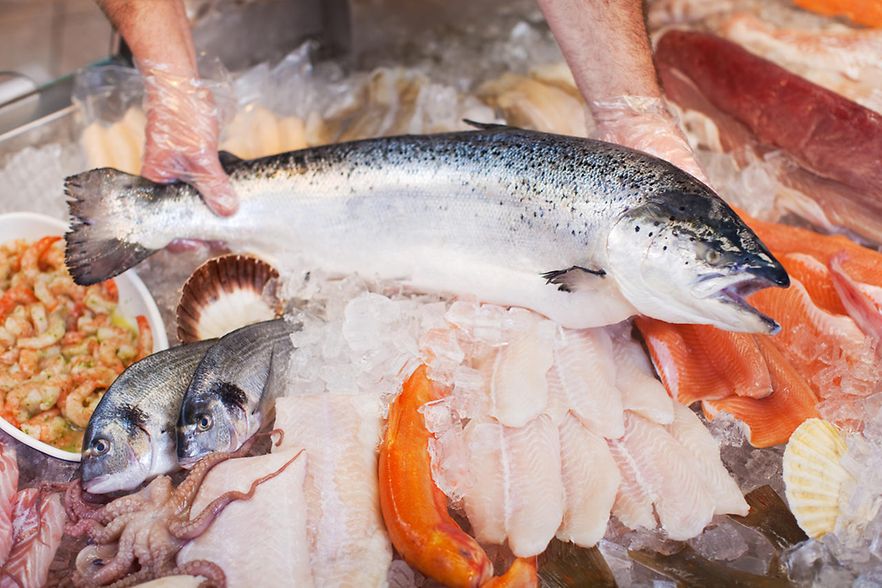 Fisch auf Eis
