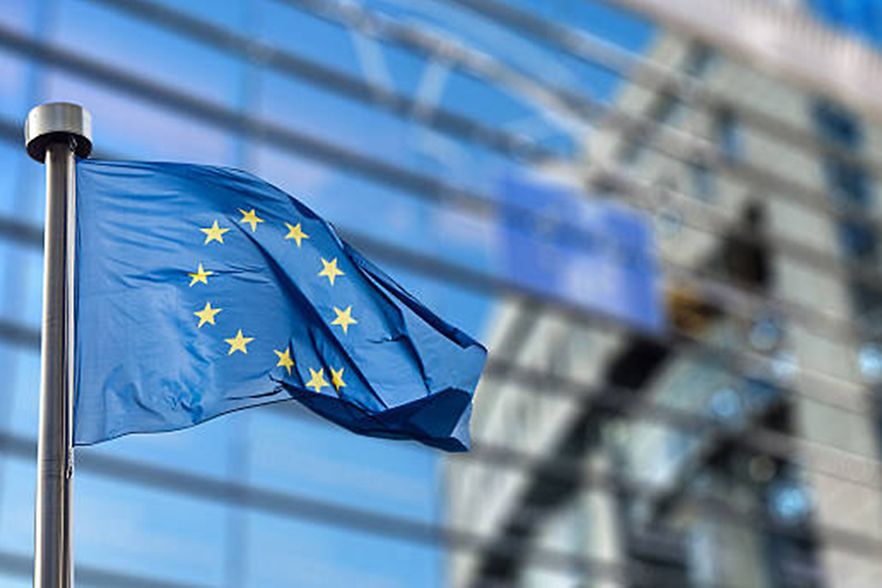 Europaflagge in Br&uuml;ssel