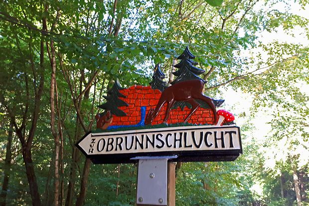 Eingang Obrunnschlucht