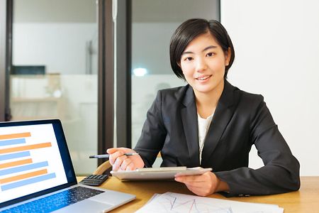 Young business woman