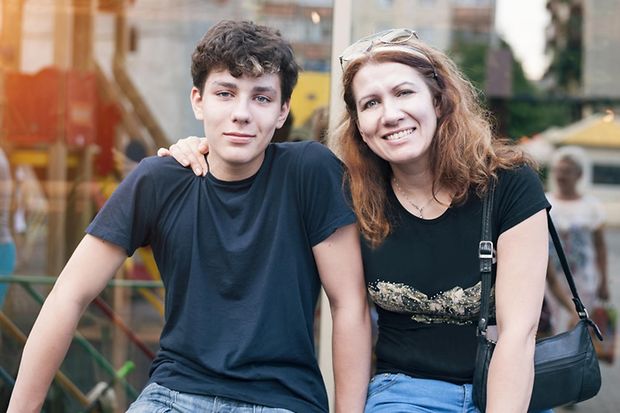 Mutter mit Sohn
