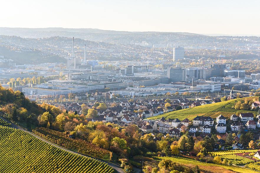 Blick in die Region Stuttgart