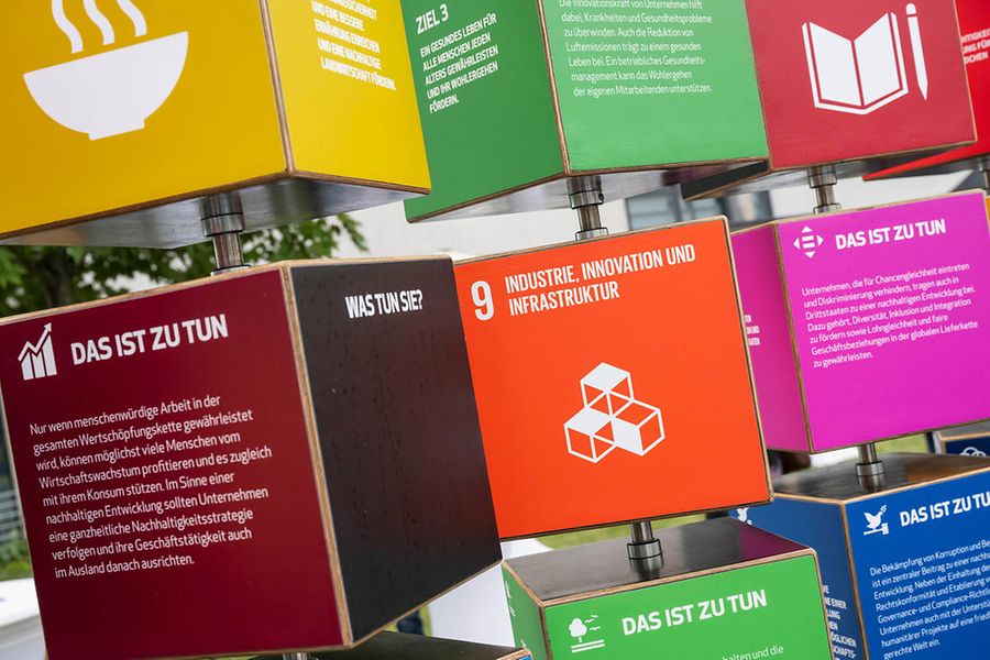 SDG-Installation auf dem Gelände der IHK Darmstadt