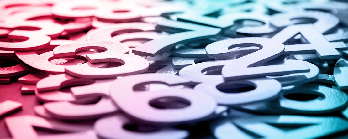 Mathematics background made with solid numbers