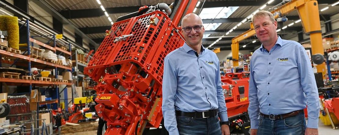 Rainer Hackenfort, Gesch&auml;ftsf&uuml;hrer der ADLER Arbeitsmaschinen GmbH & Co. KG in Nordwalde. 