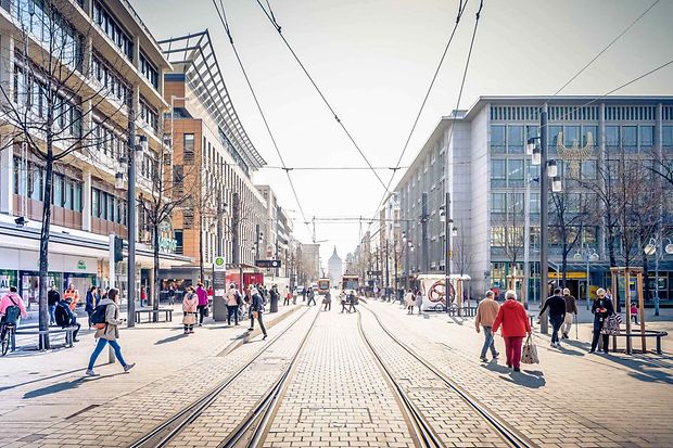 Einkaufsstra&szlig;e Planken, Mannheim