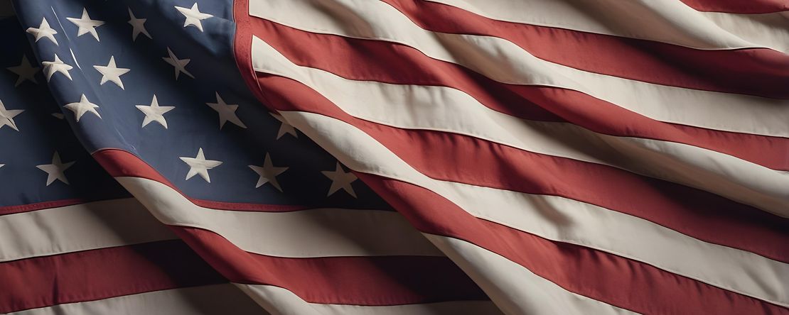 Dekoratives Bild: Amerikanische Flagge