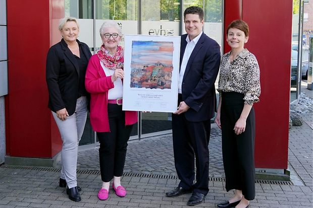 Urkunden&uuml;berreichung bei der BWG Beckum