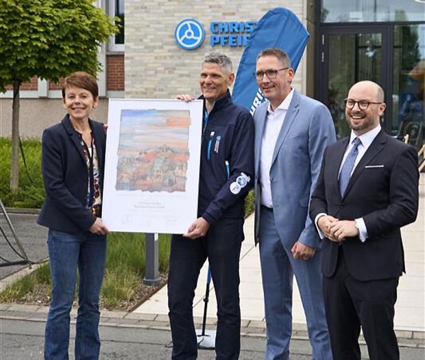 Inna Gabler, Dietmar Freyhammer, Bernd Eßer und Michael Gerdhenrich (v.l.)