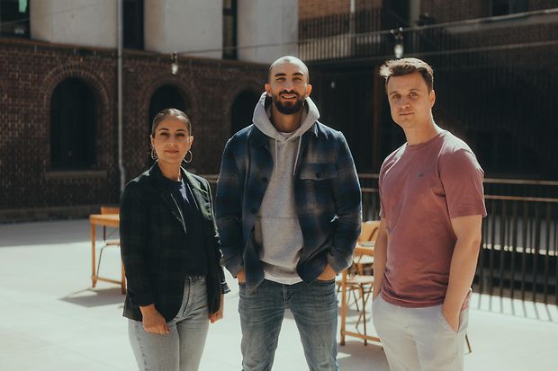 Nahal Najafi, Malik Kermiche und Matthias Knebel
