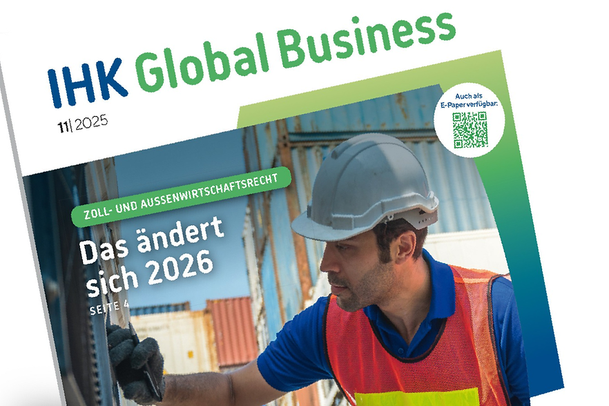 Cover der IHK Global Business Ausgabe September 2025
