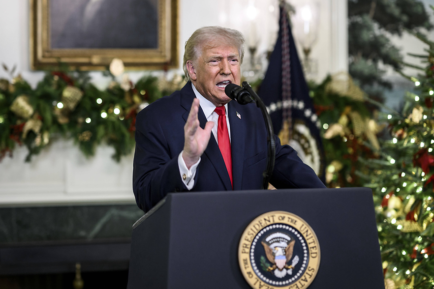 Donald Trump bei einer Rede