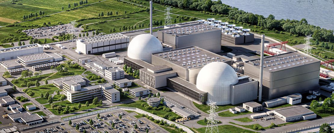 Computeranimation des Fusionskraftwerkes von Focused Energy 