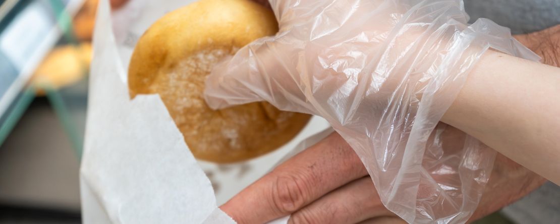 Verpackung beim B&auml;cker