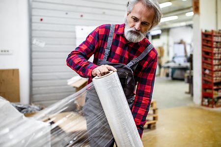 Carpenter working in the workshop