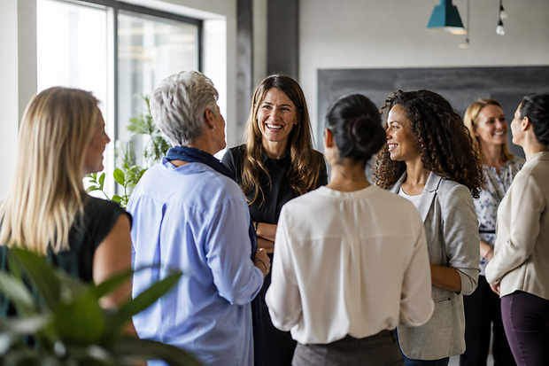 Frauen beim gemeinsamen Austausch und Netzwerken